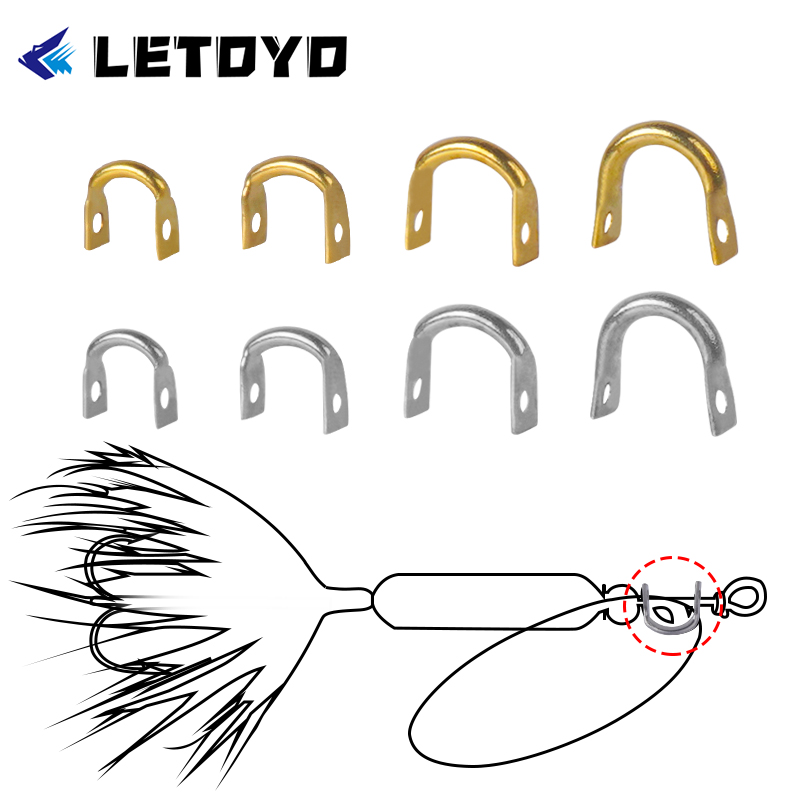 LETOYO 100pcs Folded Clevises  - Fishing Lure Spinner recension och pris