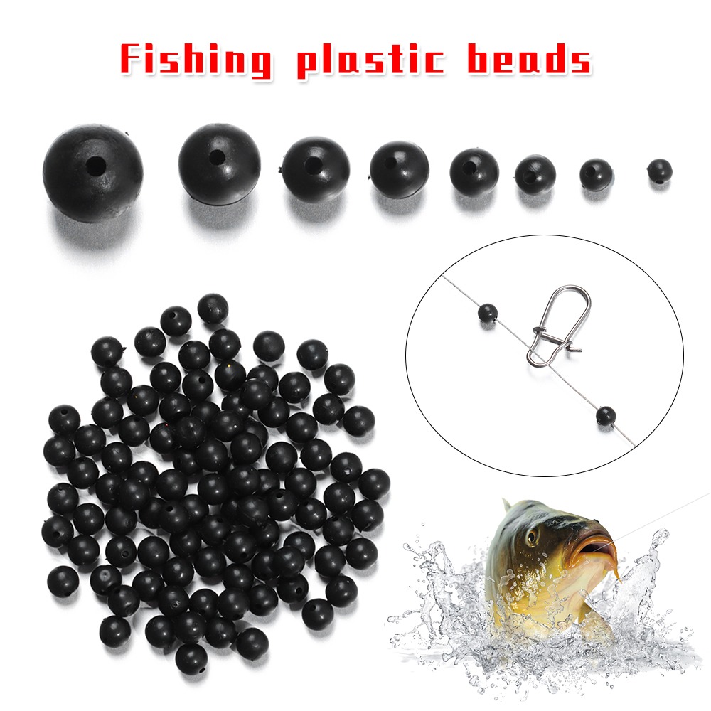100pcs/lot Fishing Beads Space - Fishing Lure Soft Plastic recension och pris