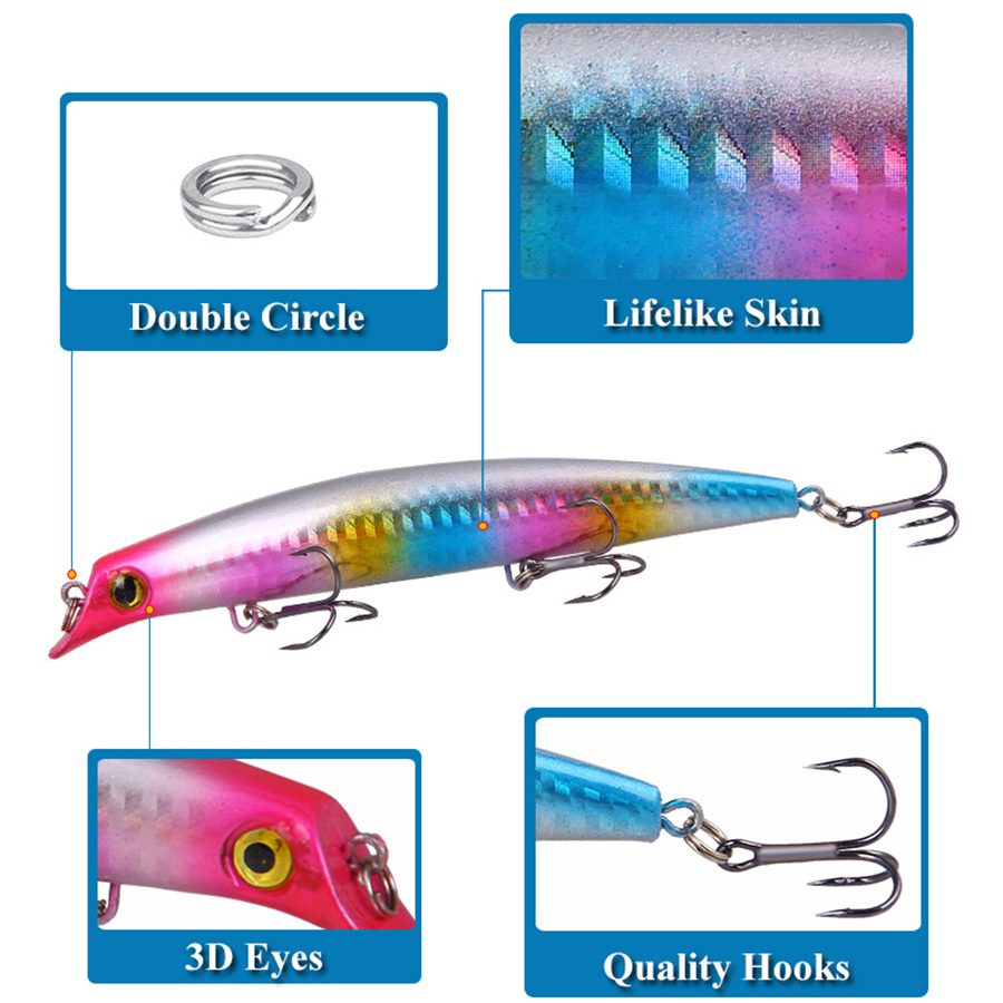 6pcs Crankbaits Fishing Lures  - Fishing Lure Crankbait recension och pris