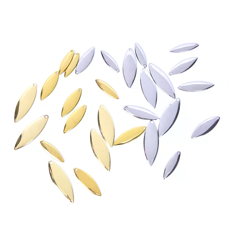 50pcs Willow Spinner Blades Sm - Fishing Lure Blade Bait recension och pris