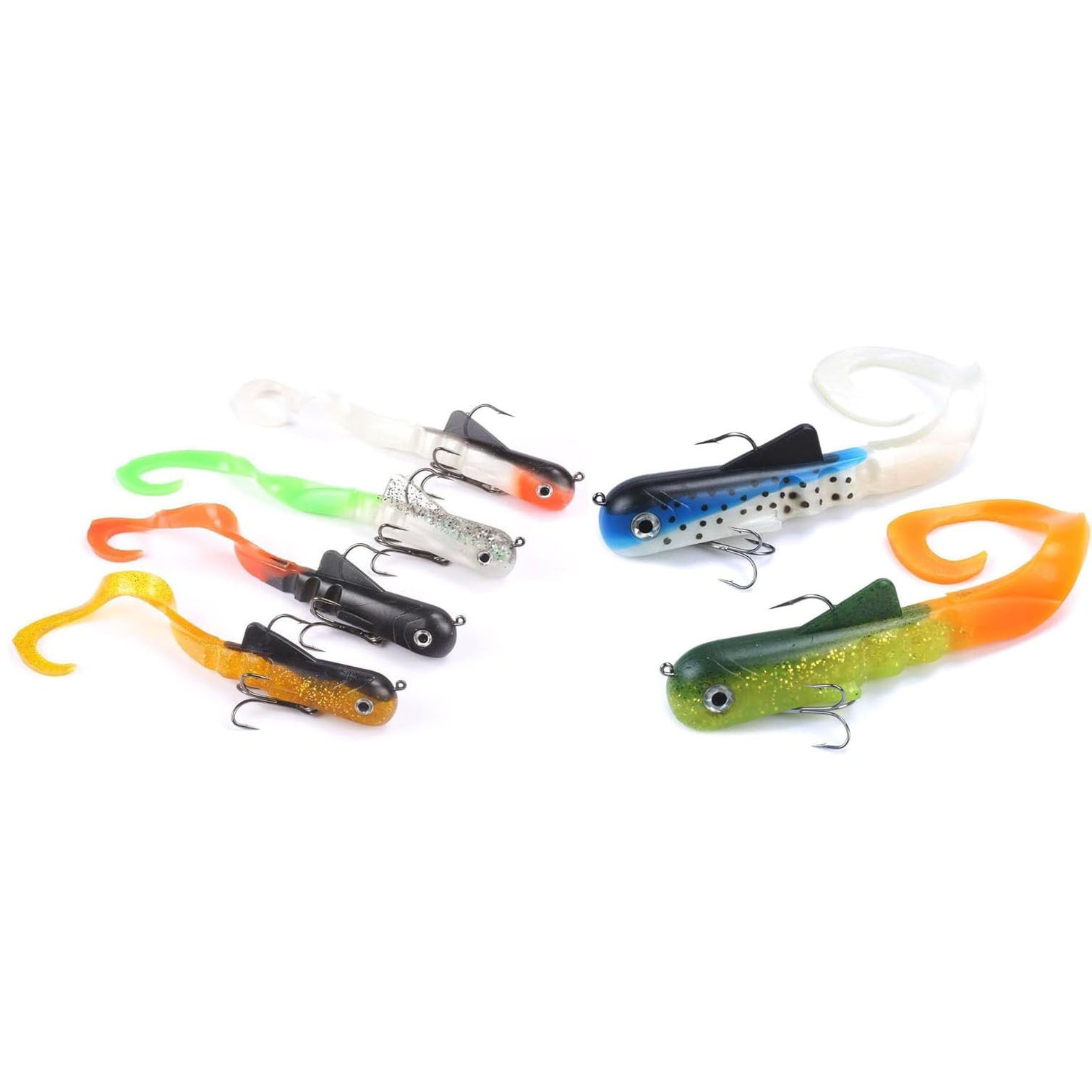 6pcs/lot Pike Musky Dawg Fishi - Fishing Lure Soft Plastic recension och pris