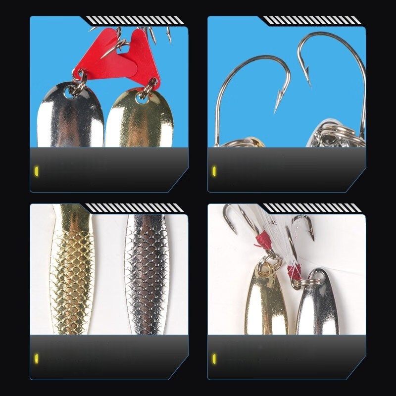 Fishing Lure Kit 16 Pcs Sets T - Fishing Lure Spinnerbait recension och pris
