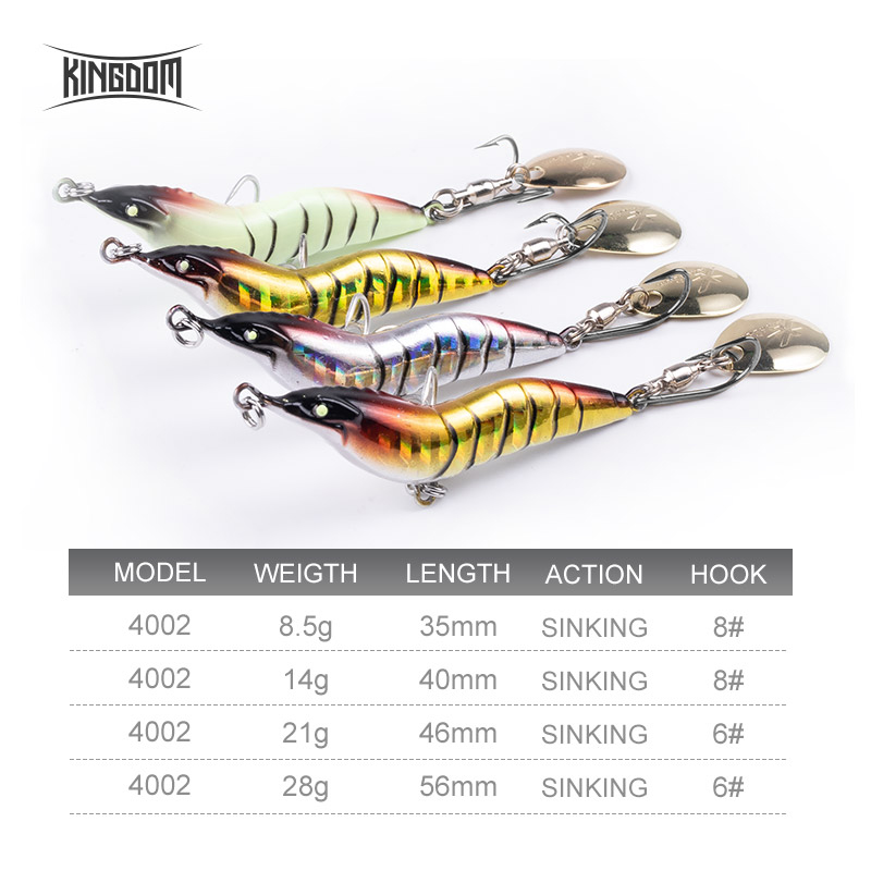 KINGDOM Shrimp Fishing Lure Me - Fishing Lure Blade Bait recension och pris