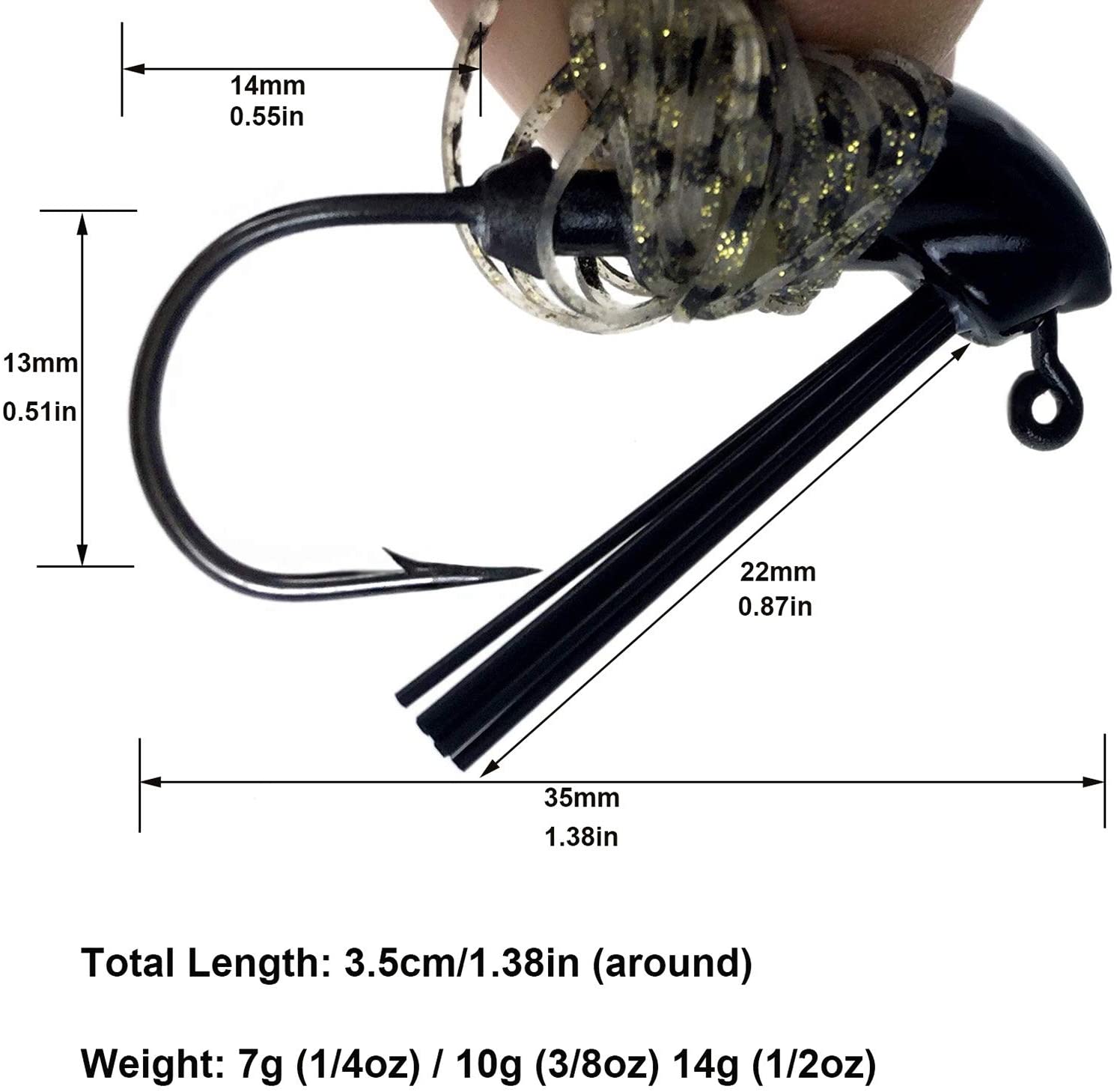 THKFISH 5pcs Jig Fishing Lures - Fishing Lure Jig recension och pris